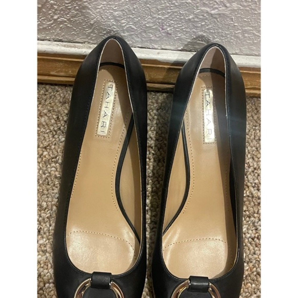 Tahari Buckle Pump Heels. - Picture 5 of 8